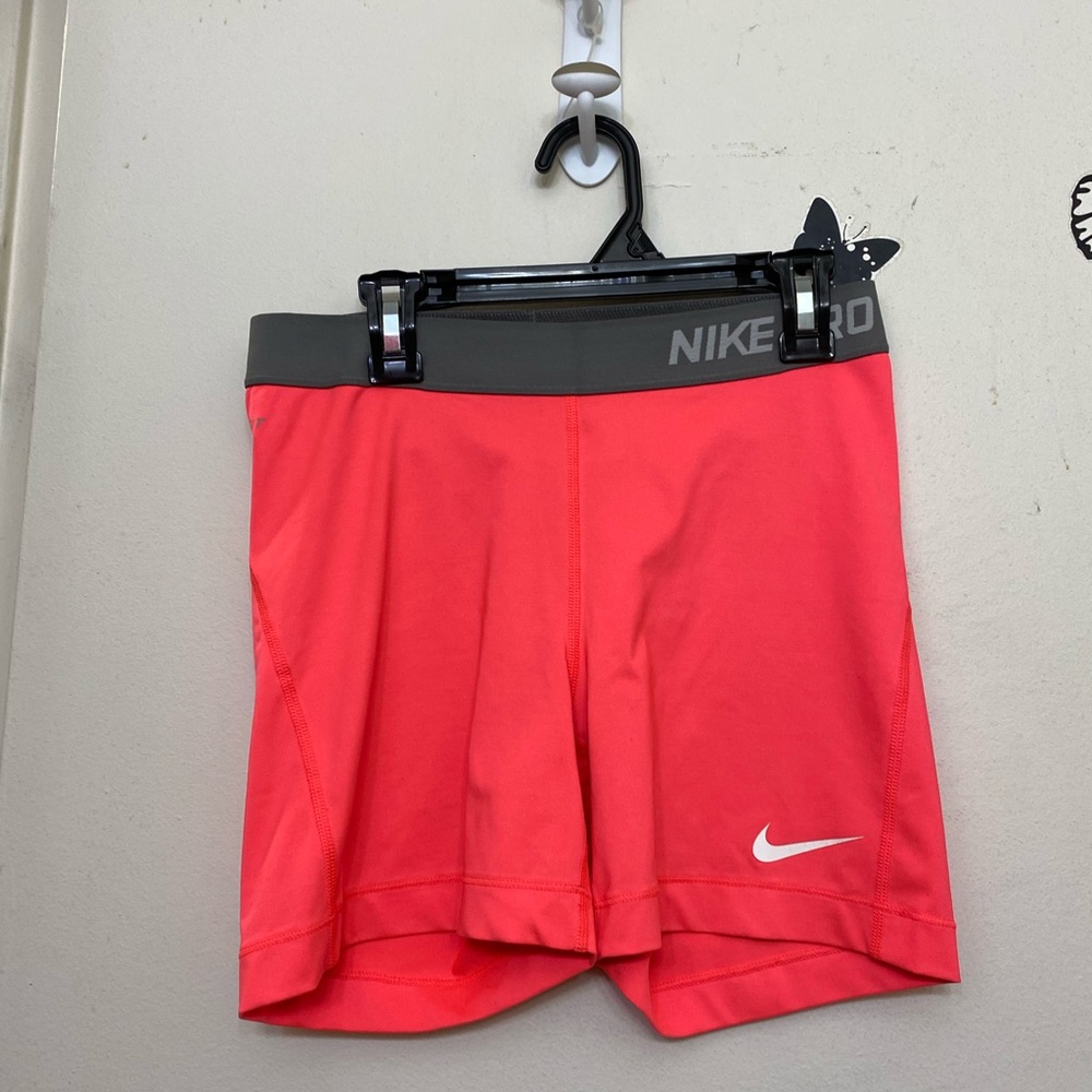 Nike Pro bright orange size M shorts